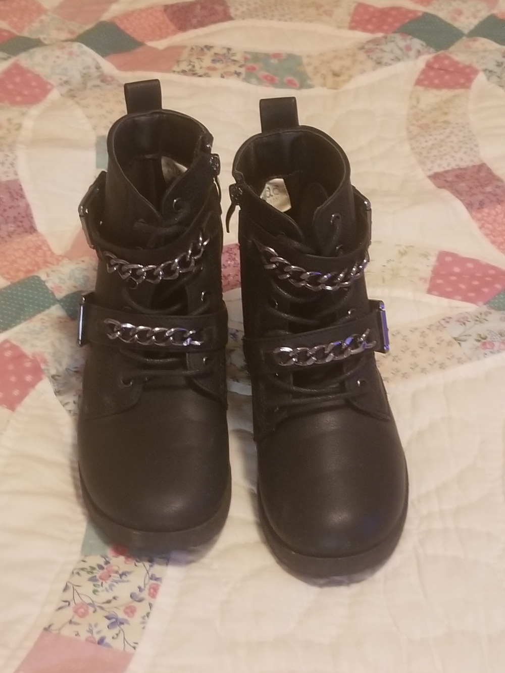 Mudd Embellished Alica Combat Ankle Boots Girls Size 1